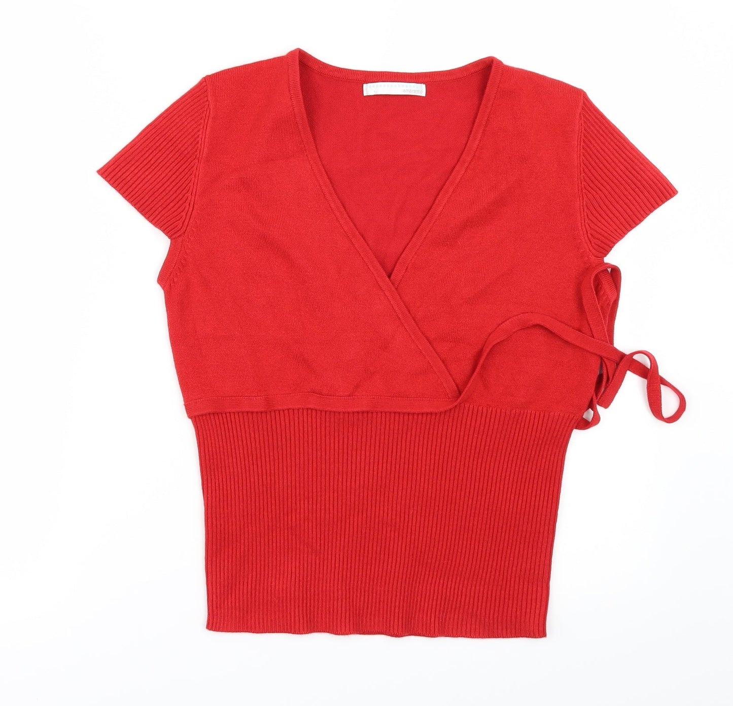 AMARANTO Womens Red   Pullover Jumper Size 14