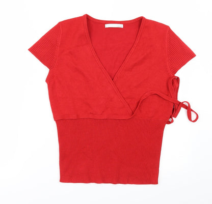 AMARANTO Womens Red   Pullover Jumper Size 14