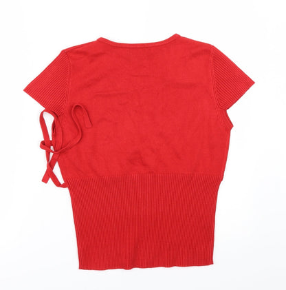 AMARANTO Womens Red   Pullover Jumper Size 14