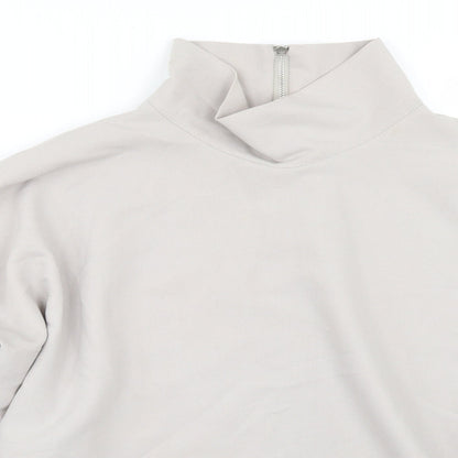 Womens UK Size M Love Grey Basic Blouse