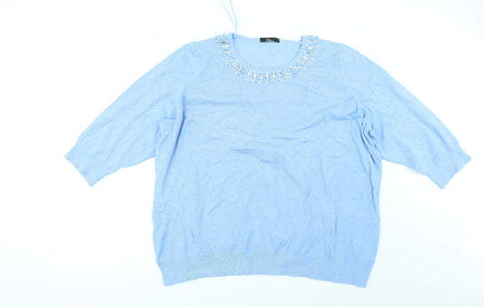 BM Womens Blue   Pullover Jumper Size XL