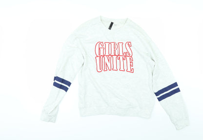 Divided by H&M Womens Grey   Basic T-Shirt Size S