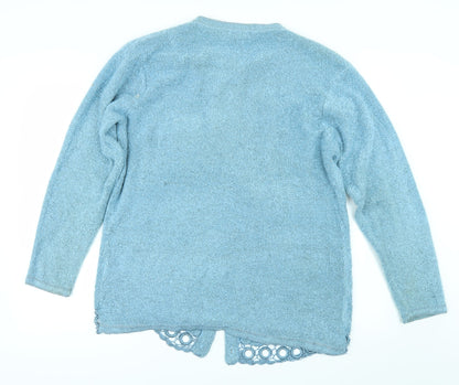 R&DH Womens Blue   Cardigan Jumper Size M