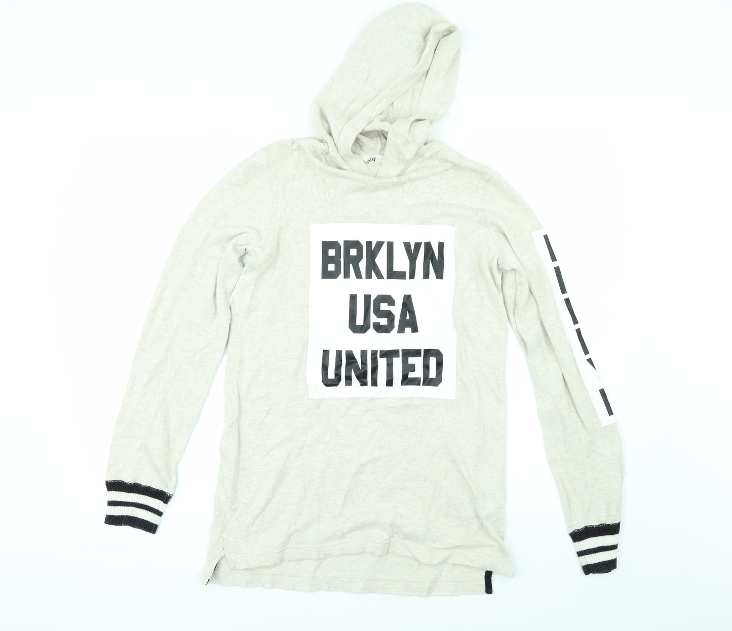 H&M Girls Beige   Pullover Hoodie Size 13-14 Years