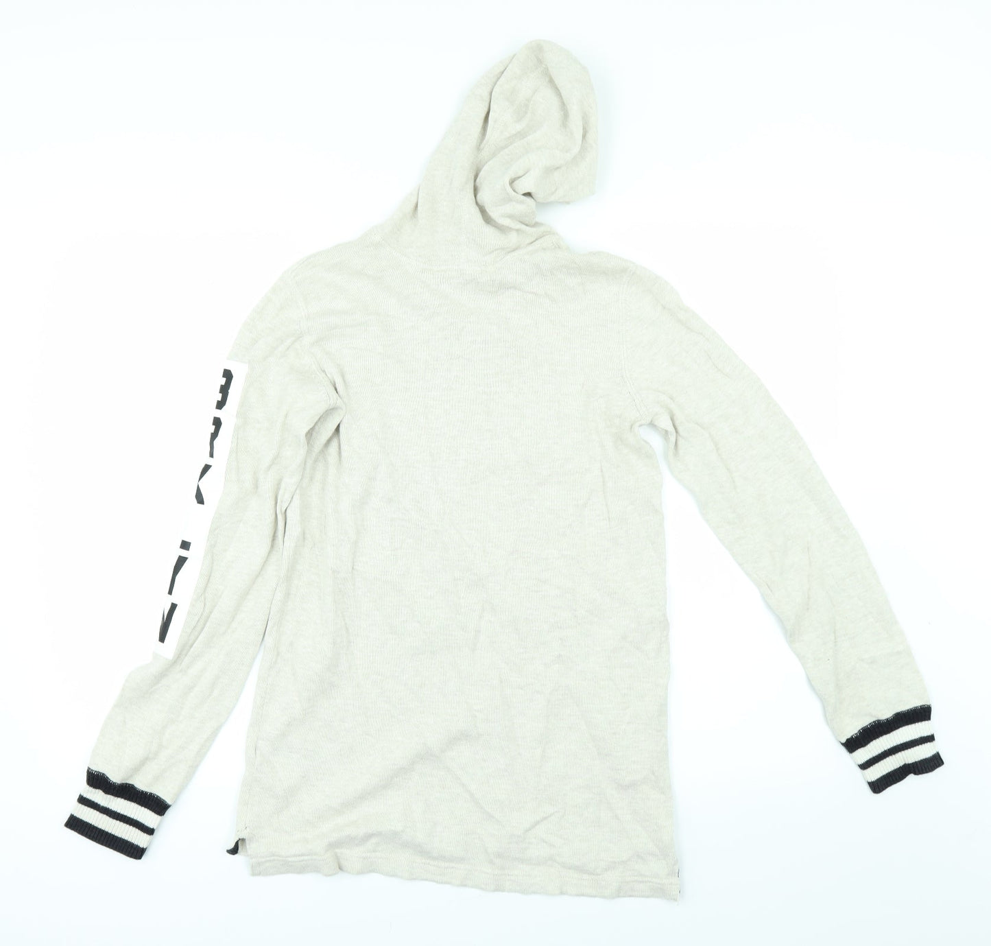 H&M Girls Beige   Pullover Hoodie Size 13-14 Years