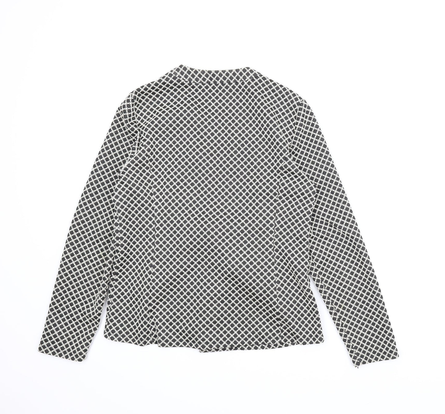 George Womens Black Houndstooth  Jacket  Size 16