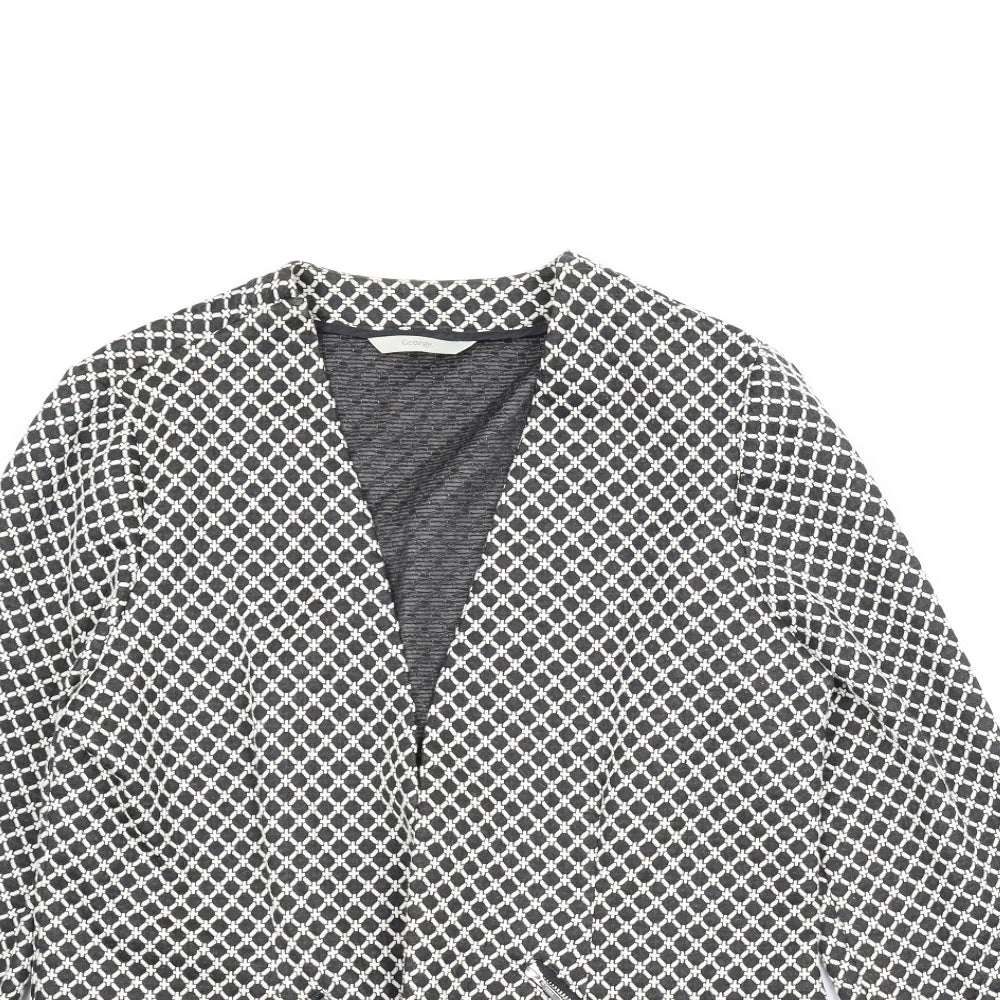 George Womens Black Houndstooth  Jacket  Size 16