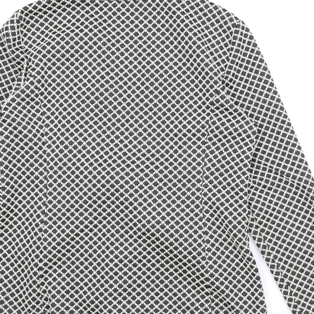 George Womens Black Houndstooth  Jacket  Size 16