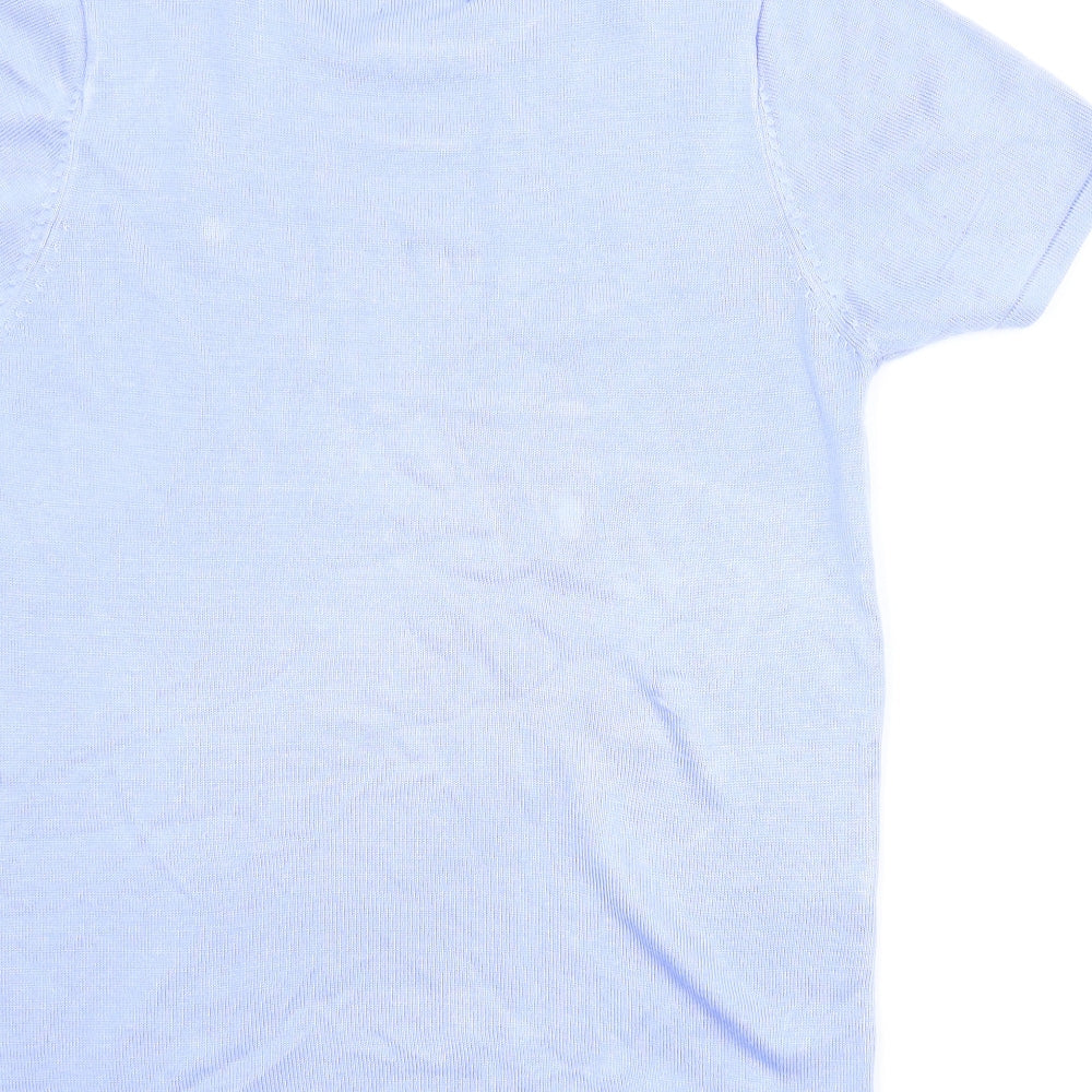 Womens UK Size S Casamia Blue Basic Blouse