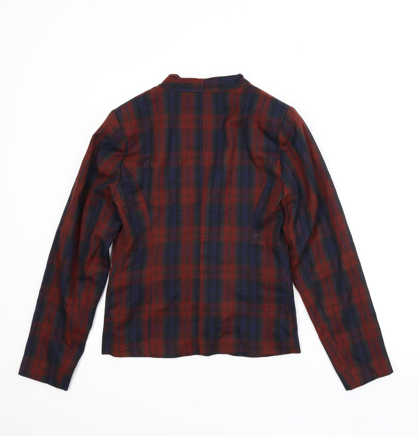 Peacocks Womens Red Plaid  Jacket  Size 10