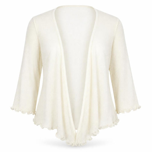 Bonmarché Womens Ivory Cardigan Jumper Size M