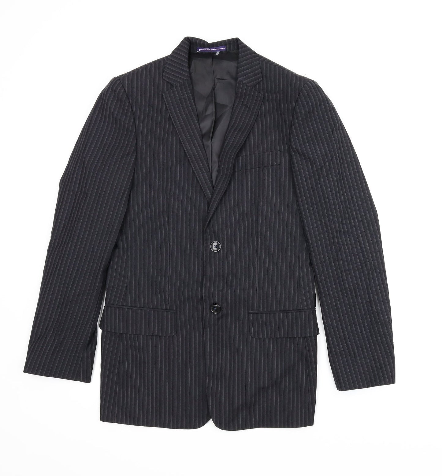 Mens UK Size 34 Topman Regular Black Suit Jacket