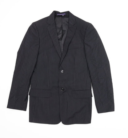 Mens UK Size 34 Topman Regular Black Suit Jacket