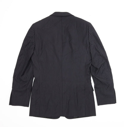 Mens UK Size 34 Topman Regular Black Suit Jacket