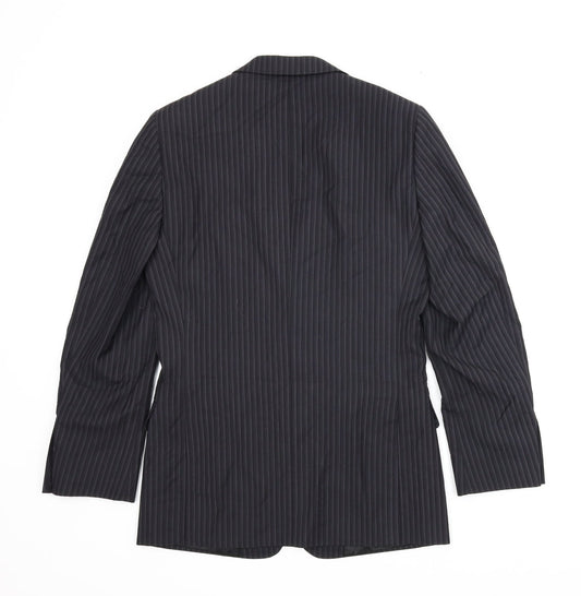 Mens UK Size 34 Topman Regular Black Suit Jacket