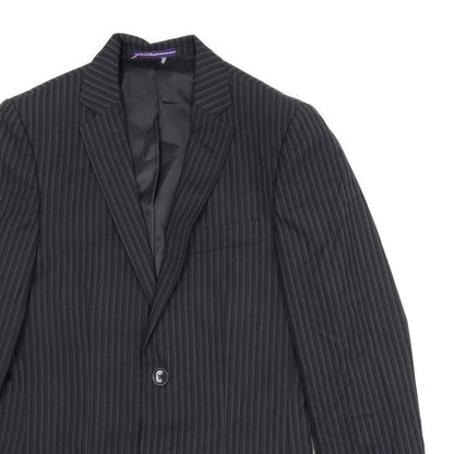 Mens UK Size 34 Topman Regular Black Suit Jacket
