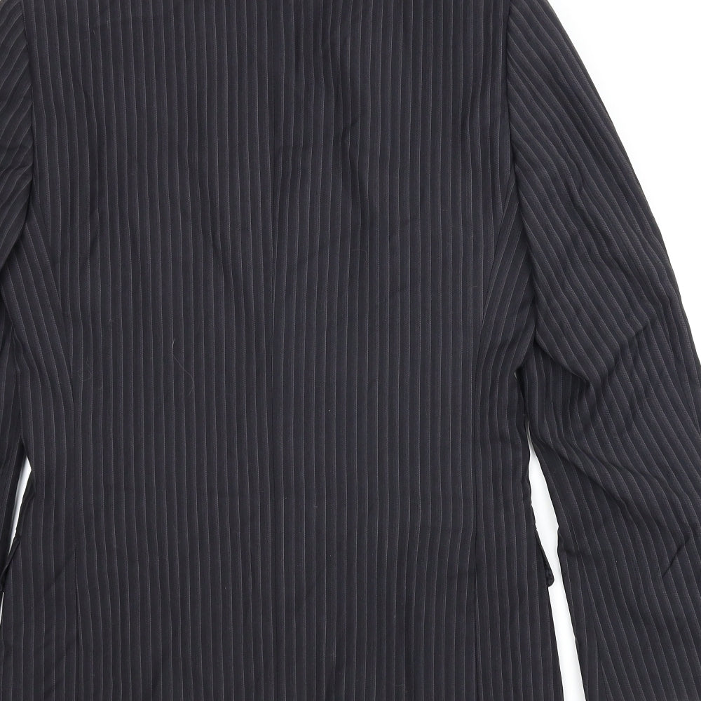 Mens UK Size 34 Topman Regular Black Suit Jacket