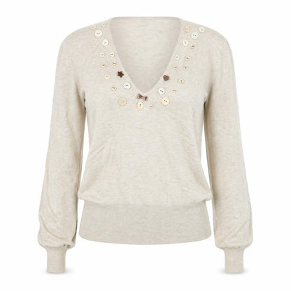 Preworn Womens Beige   Pullover Jumper Size S
