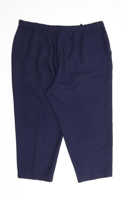 Unity Womens Blue   Carrot Trousers Size 26 L23 in