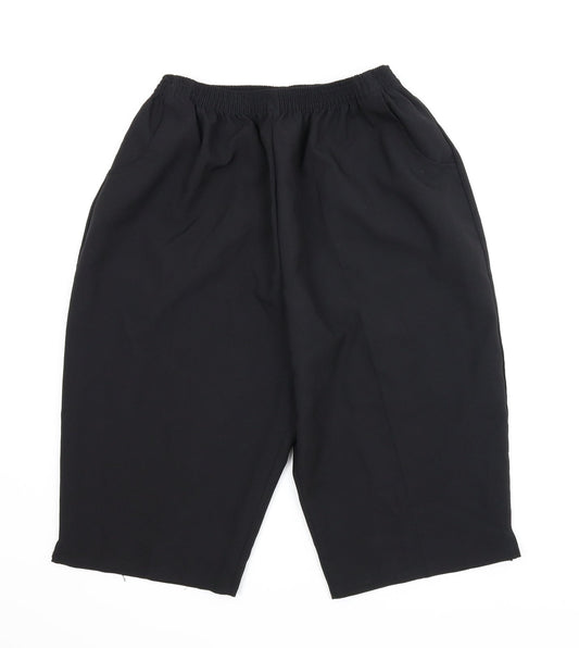 Womens UK Size XL Preworn Regular Fit Bloomer Black Trousers