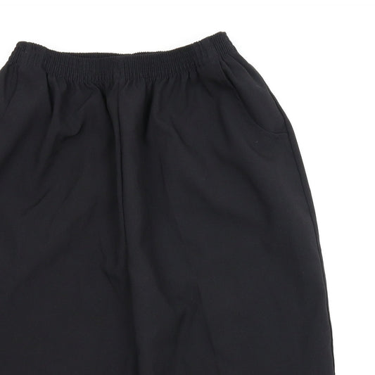 Womens UK Size XL Preworn Regular Fit Bloomer Black Trousers
