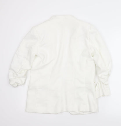 H&M Womens White   Jacket  Size 6  - Chanel jacket