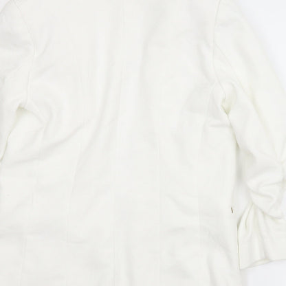 H&M Womens White   Jacket  Size 6  - Chanel jacket