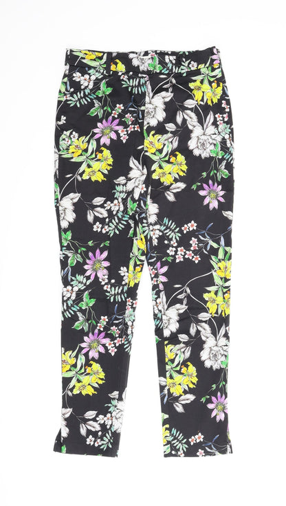 Womens UK Size 8 H&M Regular Fit Pedal Pusher Multicoloured Trousers