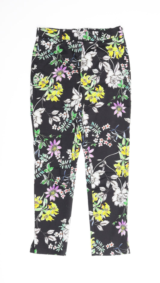 Womens UK Size 8 H&M Regular Fit Pedal Pusher Multicoloured Trousers