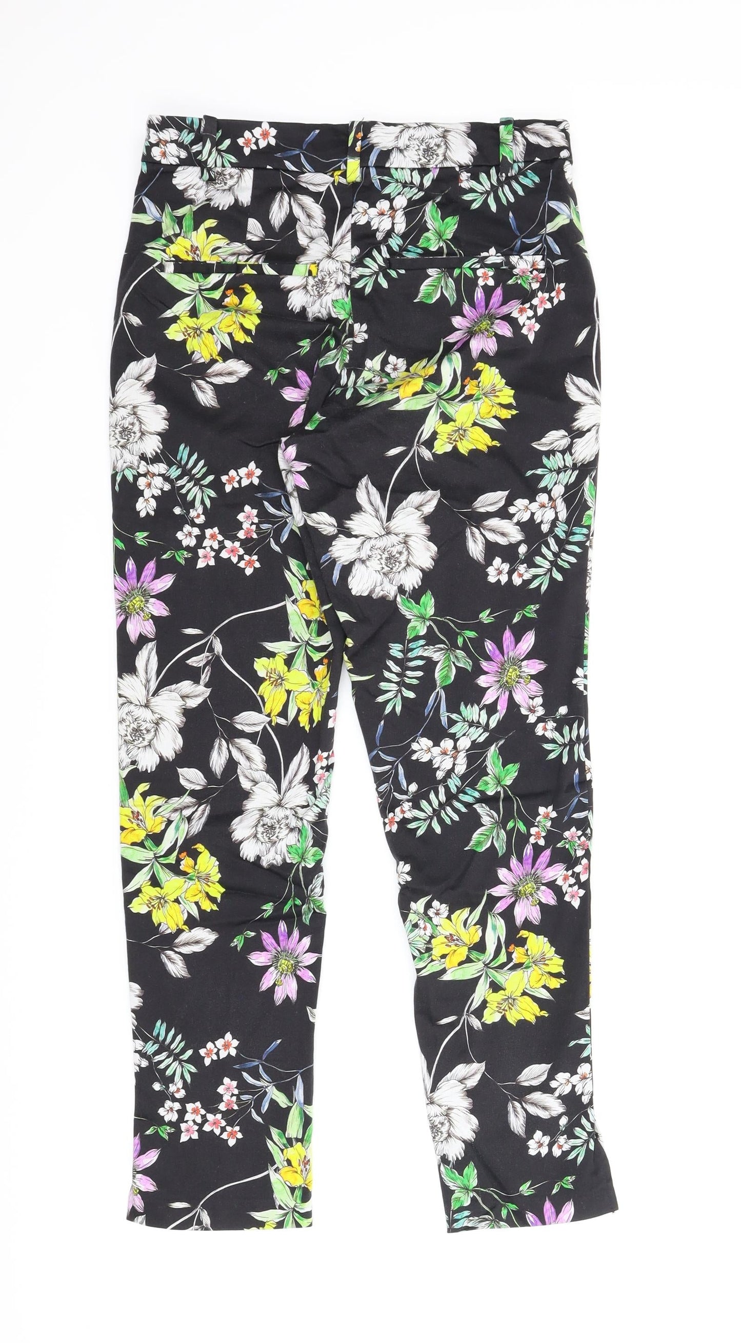Womens UK Size 8 H&M Regular Fit Pedal Pusher Multicoloured Trousers