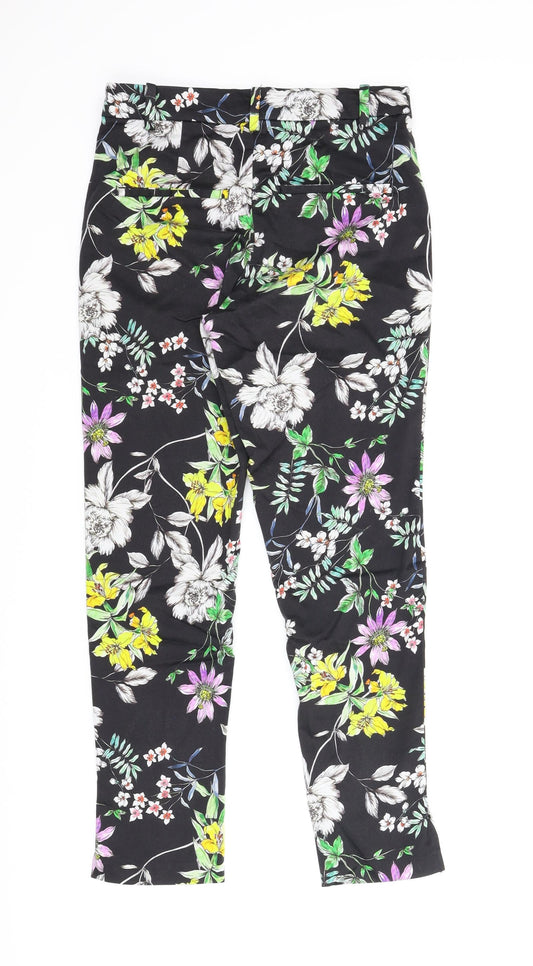 Womens UK Size 8 H&M Regular Fit Pedal Pusher Multicoloured Trousers
