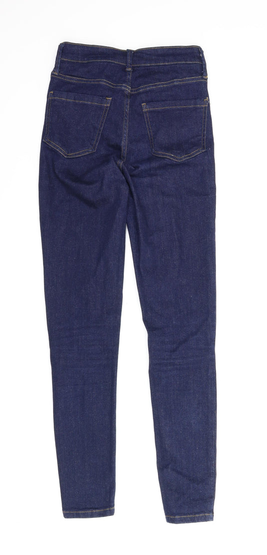 Oasis Womens Blue  Denim Skinny Jeans Size 6 L28 in