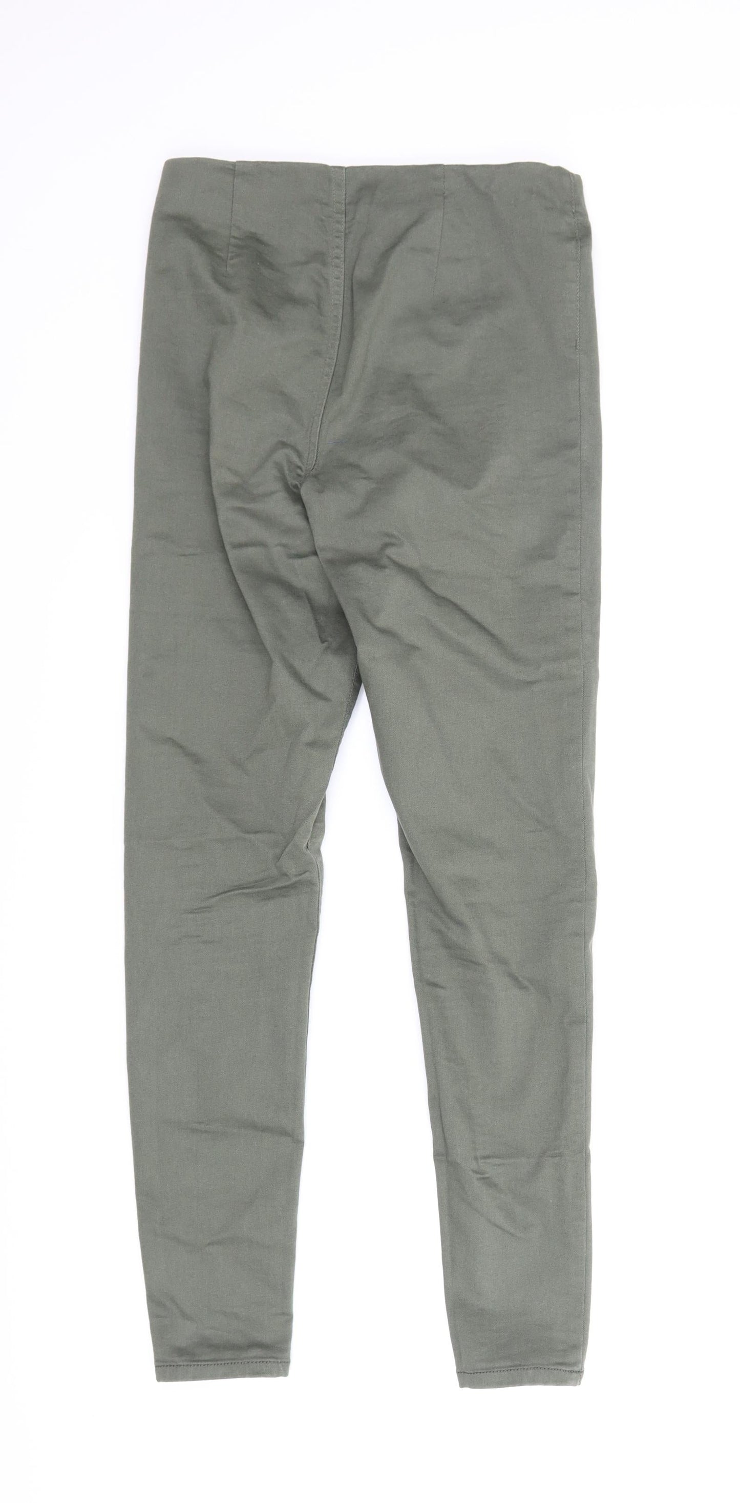 Womens UK Size 8 F&F Regular Fit Carpenter Green Trousers