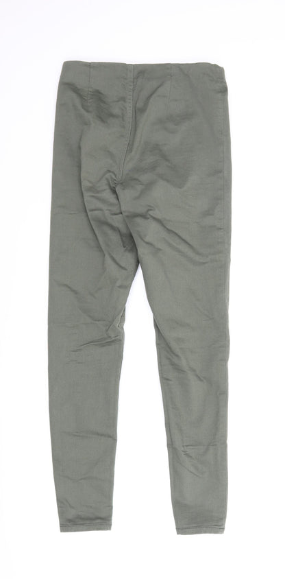 Womens UK Size 8 F&F Regular Fit Carpenter Green Trousers