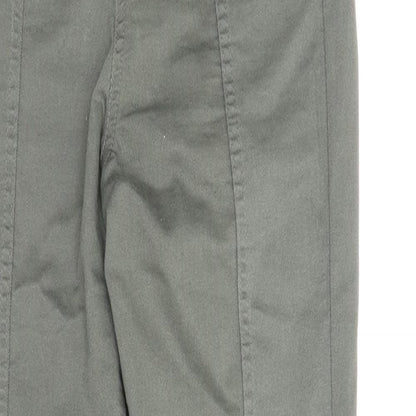 Womens UK Size 8 F&F Regular Fit Carpenter Green Trousers