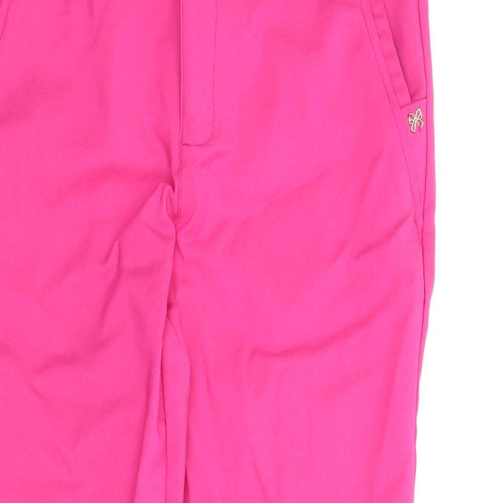 Womens UK Size M Freesia Regular Fit Chino Pink Trousers