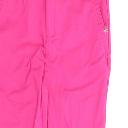 Womens UK Size M Freesia Regular Fit Chino Pink Trousers