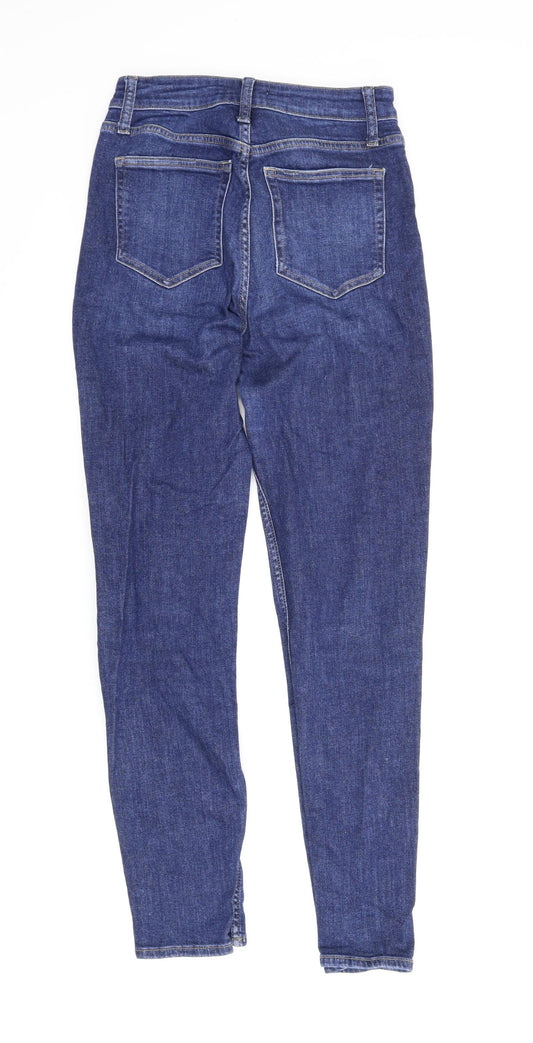 H&M Womens Blue  Denim Skinny Jeans Size 6 L28 in
