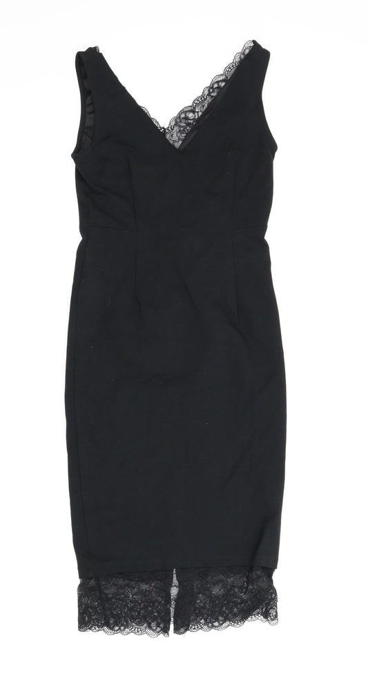 M&S Womens Black   Bodycon  Size 8