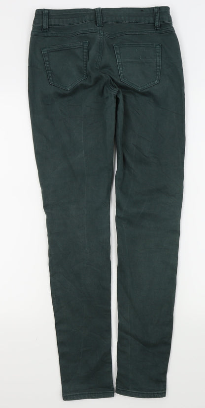farfallina Womens Green   Skinny Jeans Size 14 L20 in