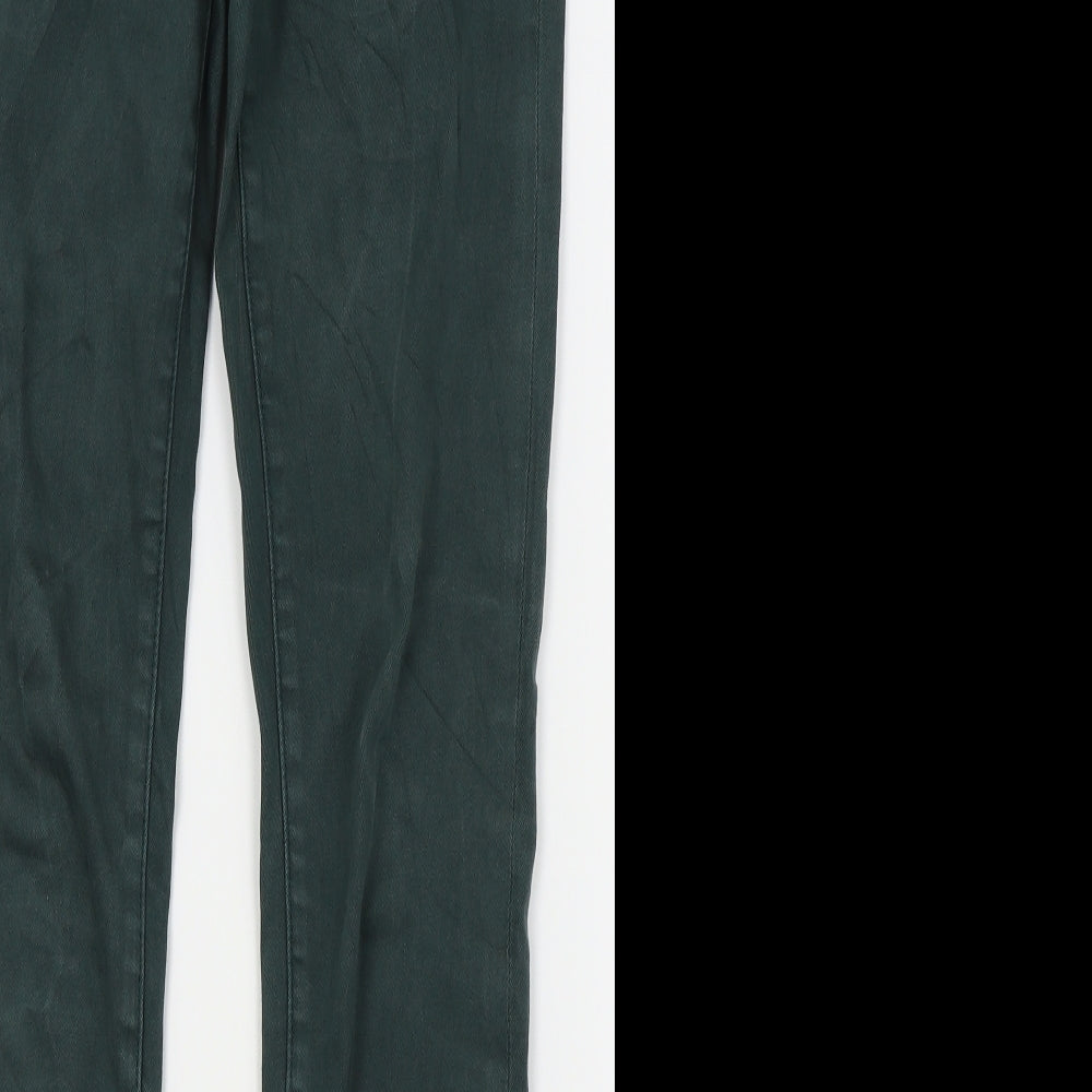 farfallina Womens Green   Skinny Jeans Size 14 L20 in