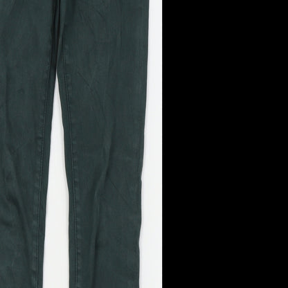 farfallina Womens Green   Skinny Jeans Size 14 L20 in