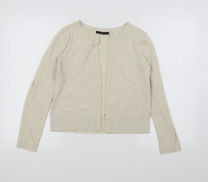 David Emanuel Womens Beige   Cardigan Jumper Size XS