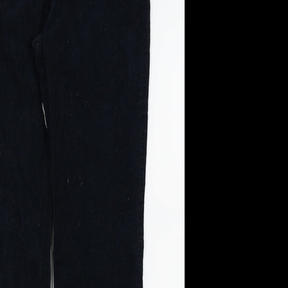 M&s Womens Black   Tapered Jeans Size 10 L28.5 in