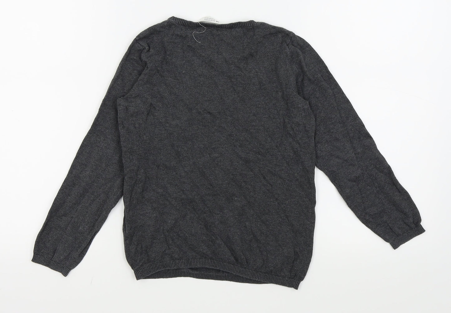 H&M Girls Green   Pullover Jumper Size 6-7 Years