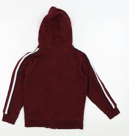 Asda George Boys Red   Full Zip Jumper Size 7-8 Years
