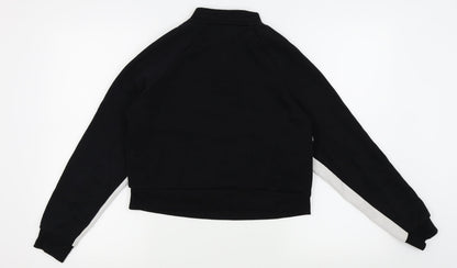 New Look Girls Black Striped  Pullover Jumper Size 12-13 Years