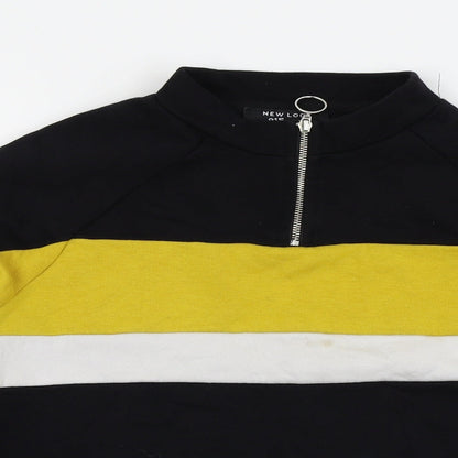 New Look Girls Black Striped  Pullover Jumper Size 12-13 Years