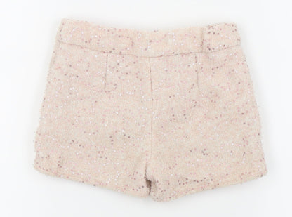 F&F Girls Pink   Hot Pants Shorts Size 5-6 Years