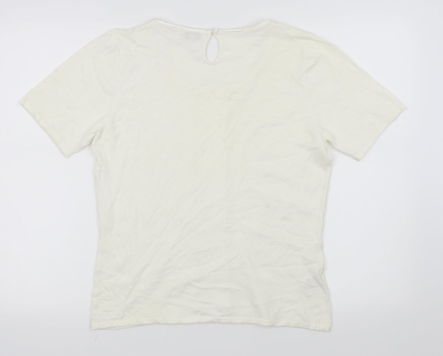 cc Womens White   Basic T-Shirt Size M